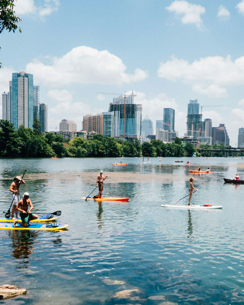 Austin Texas Town Lake skyline